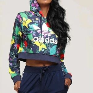 adidas Colorful Floral Hoodie